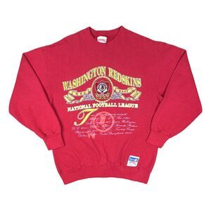 Vintage Nutmeg Mills Washington Redskins NFC East Crew Neck Sweatshirt - Large